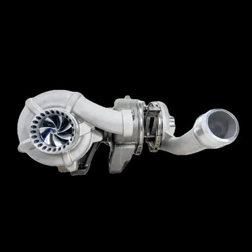 KC Turbos KC Fusion Compound Turbos for Ford (2008-10) 6.4L Power Stroke, (Stage 1 High Pressure & Stage 2 Low Pressure Turbos, Haunter Purple)