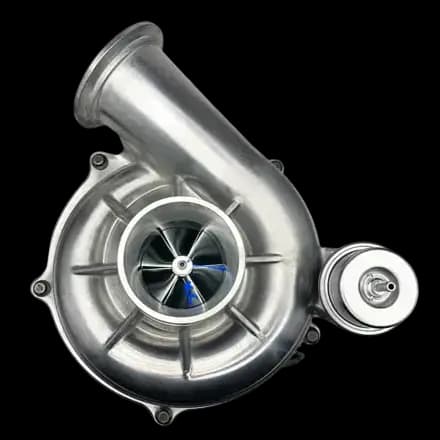 KC Turbos Stock Plus Billet Turbo for Ford (Late 1999-03) 7.3L Power Stroke (Jet Black)