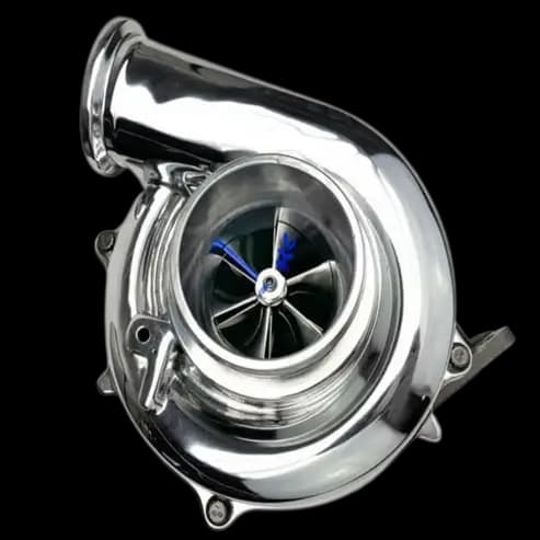 KC Turbos Stock Plus Billet Turbo for Ford (1994-98) 7.3L Power Stroke OBS (.84 A/R, Fire Truck Red)