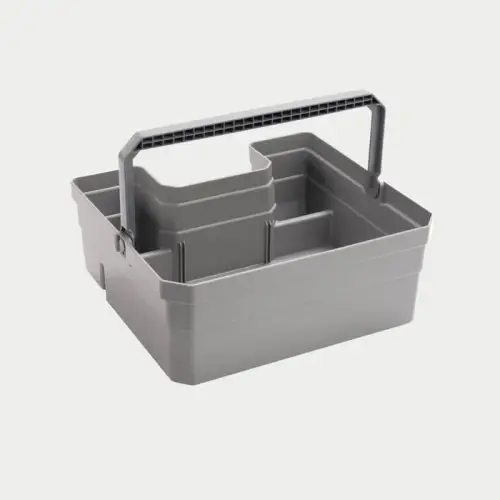 DECKED Double Drawerganizer - Drawer Storage Bin for vX Drawers (Grey)