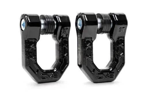 DV8 Offroad Elite Series 3/4" D-Ring Shackles | Pair (Black)