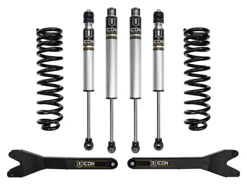 ICON 2.5" Lift, Stage 1 Suspension System w/ Radius Arms for Ford (2023-25) F-250/F-350 4WD, Diesel