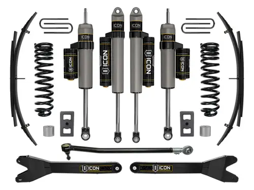 ICON 2.5" Lift, Stage 3 Suspension System w/ Radius Arms and Expansion Packs for Ford (2023-25) F-250/F-350 Super Duty 4WD, Gas