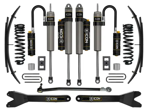 ICON 2.5" Lift, Stage 4 Suspension System w/ Radius Arms and Expansion Packs for Ford (2023-25) F-250/F-350 Super Duty 4WD, Gas
