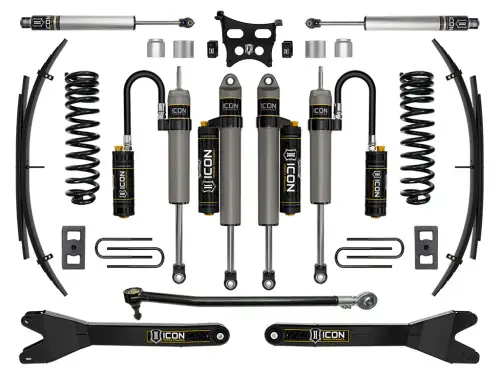 ICON 2.5" Lift, Stage 5 Suspension System w/ Radius Arms and Expansion Packs for Ford (2023-25) F-250/F-350 Super Duty 4WD, Gas