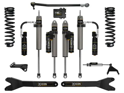 ICON 2.5" Lift, Stage 6 Suspension System w/ Radius Arms for Ford (2023-25) F-250/F-350 Super Duty 4WD, Diesel