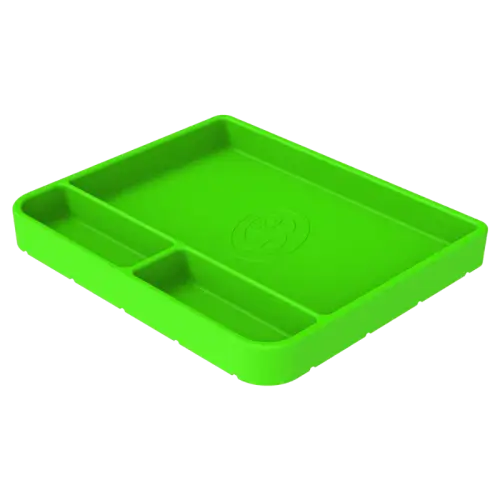 S&B Silicone Tool Tray, Flexible, Lime Green, Small