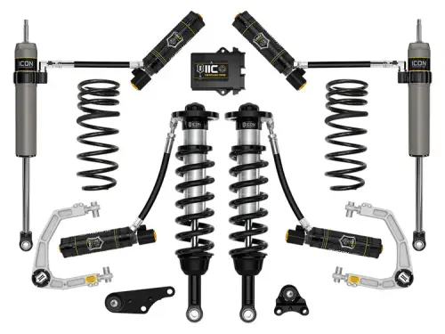 Icon 1.25-3" Lift, Suspension System, Billet, Overland Rear Springs for Toyota (2024-25) Tacoma (Stage 6)