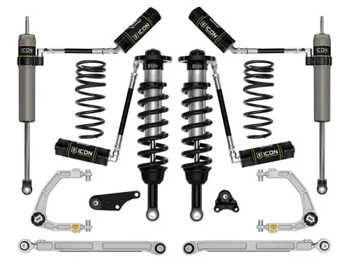 Icon 1.25-3" Lift, Suspension System, Billet, Overland Rear Springs for Toyota (2024-25) Tacoma (Stage 7)