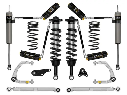 Icon 1.25-3" Lift, Suspension System, Billet, Overland Rear Springs for Toyota (2024-25) Tacoma (Stage 8)