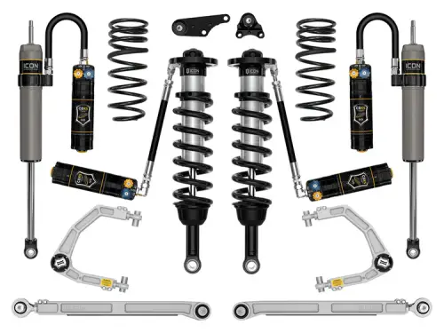 Icon 1.25-3" Lift, Suspension System, Billet, Overland Rear Springs for Toyota (2024-25) Tacoma (Stage 9)
