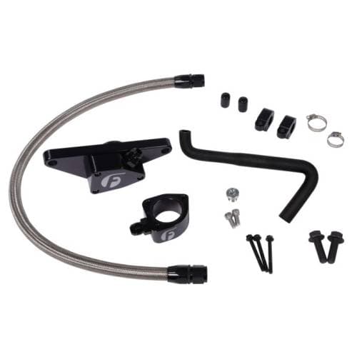 Fleece Performance Coolant Bypass for Dodge/Ram (2006-07) 2500/3500 5.9L Cummins (Automatic Transmission w/ Stainless Steel Braided Line)