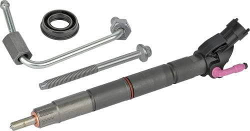 Alliant Power Remanufactured Fuel Injector for Ford (2020-22) F-250/F-350/F-450/F-550/F-600 Super Duty (Cylinders 3, 4, 5 & 6) w/ Hold Down Bolt and Line, AP55126