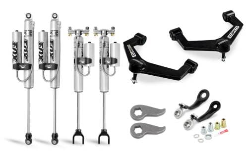 Cognito Motorsports 3-Inch Premier Leveling Kit for Chevy/GMC (2020-25) 2500/3500 2WD/4WD, w/ Fox PSRR 2.0 Shocks