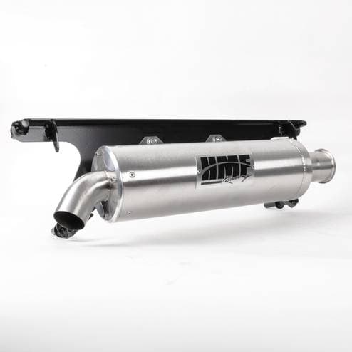HMF Exhaust Systems for Polaris (2024-25) RZR XP 1000, Titan Loud Series, Slip On System, Stainless Steel, Billet - Recessed, Blackout End Cap