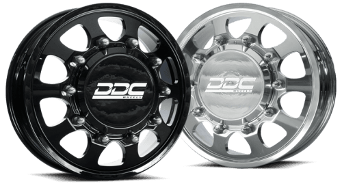 DDC Dually Wheels The Shield 20x7.75 10x225 Gloss Black 05-10 Ford 15-25 F-450/F-550 Dodge Ram 08-25 4500/5500