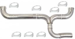 Silverline Universal Stack Kit, 5" T-409 Stainless Steel (4" inlet)